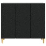 vidaXL Buffet Noir 89 x 34 5 x 80 cm Bois d'ingénierie
