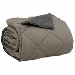 vidaXL Duvet d'été simple Gris clair et anthracite 220 x 240 cm