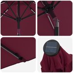 vidaXL Parasol de jardin avec lampes LED 270 x 270 cm Polyester