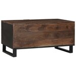 vidaXL Table Basse 80x50x40 cm Bois Massif de Manguier et Bois d'Ingénierie