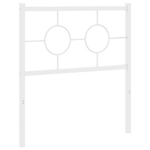 vidaXL Tête de lit de remplacement métal blanc 80 cm