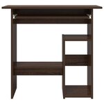 vidaXL Bureau Chêne marron 80x45x74 cm Bois d'ingénierie