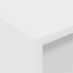 vidaXL Meuble à vinyles Blanc 78 5 x 35 x 45 cm Bois d'ingénierie