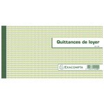 Carnet à souche 'Quittances de loyer' 135 x 185 mm 50 Feuillets EXACOMPTA