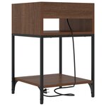 vidaXL Armoires de chevet 2 Pièces Chêne marron 40 x 40 x 61 cm