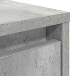 vidaXL Table basse avec tiroirs gris béton 100x100x40 cm