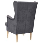 vidaXL Fauteuil Gris foncé ARES
