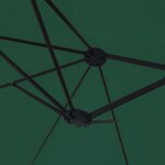 vidaXL Parasol à double tête vert 449x245 cm