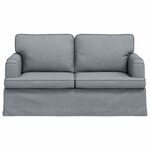 vidaXL Canapé Gris clair 144 x 80 x 85 cm tissu