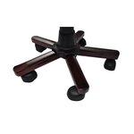 Fauteuil chaise chaise de bureau en cuir mélangé marron 0502056