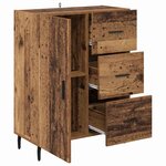 vidaXL Buffet Bois Ancien 69 5 x 34 x 90 cm Bois d'ingénierie et fer