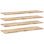 vidaXL Étagères flottantes 4 Pièces 140x40x2 cm acacia massif non traité