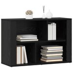 vidaXL Buffet Chêne noir 80 x 30 x 53 cm Bois d'ingénierie