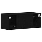 vidaXL Meubles TV Chêne noir 80 x 30 x 30 cm Bois d'ingénierie