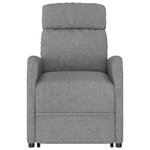 vidaXL Fauteuil Gris clair Tissu