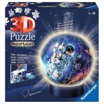 Puzzle 3d ball 72 p illuminé - les astronautes