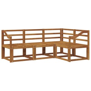 vidaXL Ensemble de canapés d'extérieur 4 pc Naturel