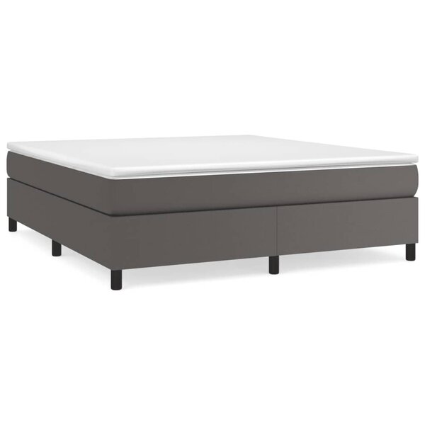 vidaXL Cadre de lit gris 160x200 cm similicuir