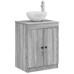 vidaXL Armoire de salle de bain Sonoma gris 54 x 41 x 70 cm