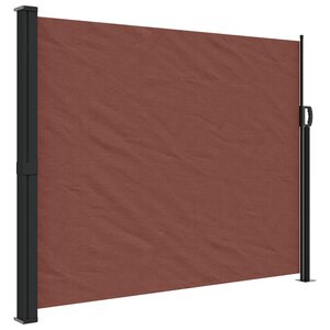 vidaXL Auvent latéral rétractable marron 160x600 cm