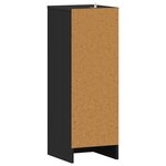 vidaXL Armoire à chaussures Noir 32x35x92 cm Bois d’ingénierie