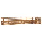 vidaXL Ensemble de canapés d'extérieur 6 Pièces Naturel