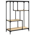 vidaXL Bibliothèque chêne sonoma 81x36x115 cm bois ingénierie et acier