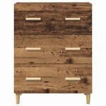 vidaXL Buffet Bois ancien 34 x 69.5 x 90 cm Bois d'ingénierie