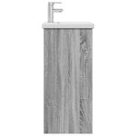 vidaXL Meuble de salle de bain avec évier Sonoma gris