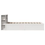 vidaXL Cadre de lit sans matelas blanc 75x190 cm bois de pin massif