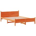 vidaXL Cadre de lit sans matelas cire marron 120x200cm bois pin massif