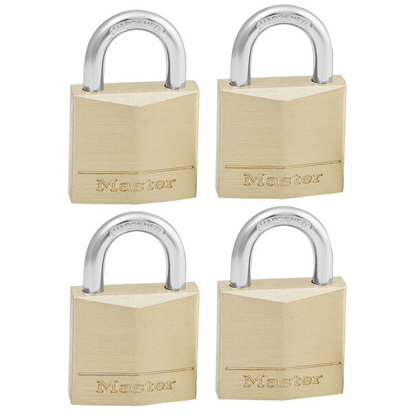Lot de 4 Cadenas à Clé en Laiton  Doré  4 9 x 3 x 1 2 cm