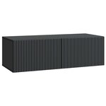 vidaXL Meuble TV mural Noir 98 x 41 x 30 cm Bois d'ingénierie