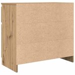 vidaXL Buffet avec tiroir chêne artisanal 71x35x65 cm bois ingénierie