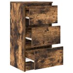 vidaXL Buffet chêne fumé 37 5x35x76 cm bois d'ingénierie