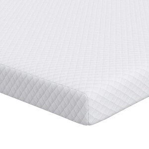 vidaXL Surmatelas Blanc 140 x 200 cm Tissu Jacquard