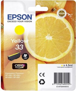 Cartouche d'encre epson orange t33 (jaune)