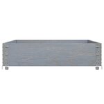 vidaXL Jardinière gris 120x80 cm bois massif de pin