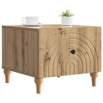vidaXL Table basse Chêne artisanal 49 x 50 x 40 cm Bois d'ingénierie