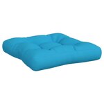 vidaXL Coussins de palette lot de 3 bleu tissu