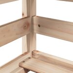 vidaXL Lit superposé avec toit 80x200 cm bois de pin massif