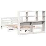 vidaXL Cadre de lit sans matelas blanc 120x190 cm bois de pin massif