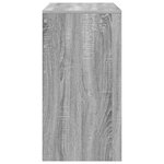 vidaXL Bureau d'écriture Gris sonoma Bois d'ingénierie 80 x 40 x 76 cm