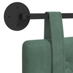 vidaXL Tête de lit suspendue Vert Mer Velours