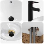 vidaXL Meuble de lavabo mural Bois ancien 39 x 35 x 63 cm