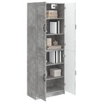vidaXL Ensemble de Meubles 2 Pièces Gris béton Bois d'ingénierie