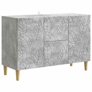 vidaXL Buffet Gris béton 89 x 34 5 x 60 cm Bois d'ingénierie
