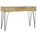vidaXL Table console 120x35x76 cm Teck massif