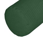 vidaXL Coussins d'accent 2 Pièces Vert foncé Ø 15 x 40 cm