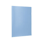 Pochette coin liderpapel polypropylene 180 microns a4  210x297mm capacite 20f        coloris bleu ciel opaque